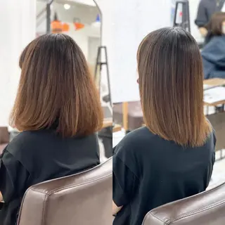 ミディアム パーマ 🧸縮毛矯正特化 金澤 彩香🎀のヘアスタイル