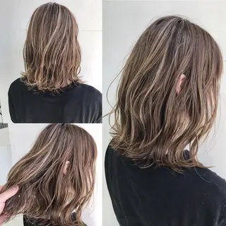 ミディアム カラー 山本　尚輝 🐶ハイライト🐶のヘアスタイル