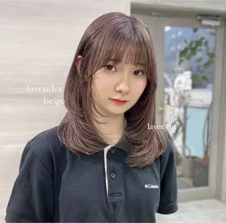 ロング カラー ナツミ/透明感カラー /酸性ストレートのヘアスタイル