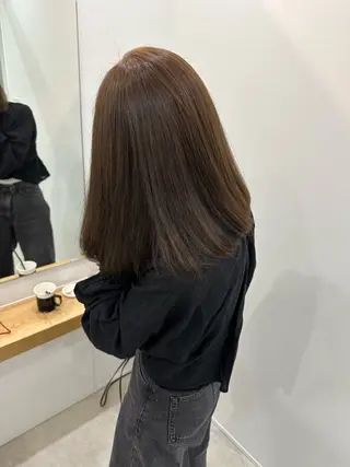 ミディアム カラー 海外ヘア/透明感カラ ー🍒nao.のヘアスタイル