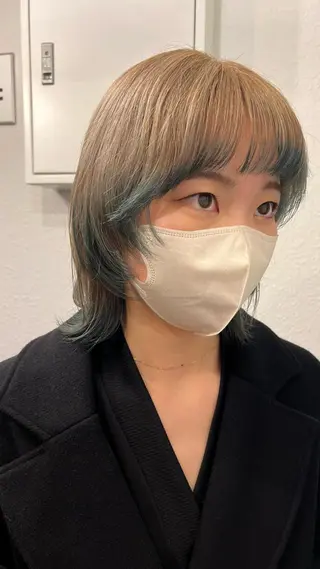 ミディアム 名駅/艶韓国風ヘア miyabiのヘアスタイル