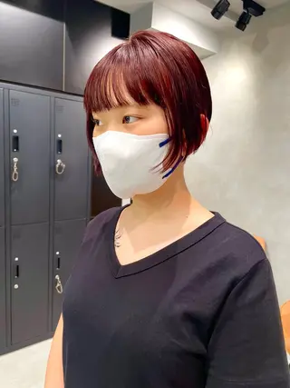 ショート カラー 暖色レイヤー 🥀REIRIのヘアスタイル