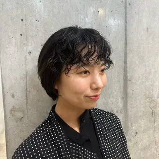 ショート パーマ OLSEN D.B.A BALLOON HAIR所属・さとう あやかのヘアスタイル