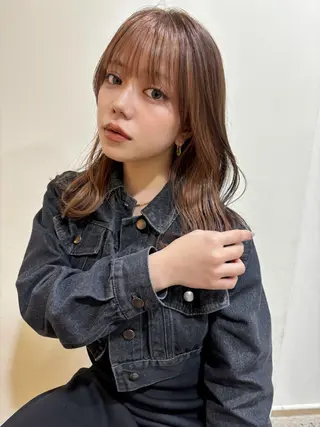 ミディアム カラー レイヤー/似合わせ TAKUYAのヘアスタイル