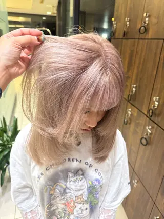 ミディアム カラー ⭐︎レイヤーカット 深井朱莉⭐︎のヘアスタイル