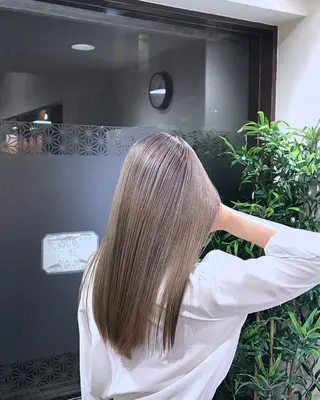 セミロング カラー 庵-hair所属・永井 直人のヘアスタイル