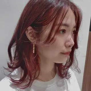 ミディアム カラー nex the salon所属・高橋 かのんのヘアスタイル