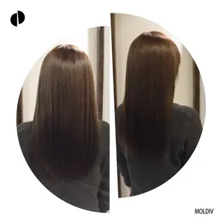 ミディアム セミロング カラー ✨縮毛矯正✨髪質改善 ナカシマ ユミのヘアスタイル