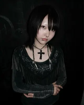 ミディアム Null 表参道所属・岩下昂世/ ハイトーン/デザインのヘアスタイル