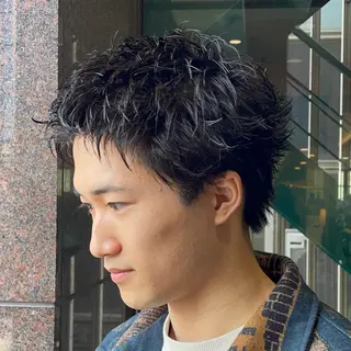 ショート パーマ メンズ 金山駅前メンズパーマ 特化 COUNTERのヘアスタイル