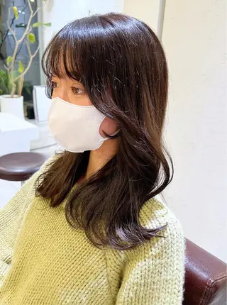 セミロング カラー 韓国ヘア×髪質改善 /yoshikaのヘアスタイル