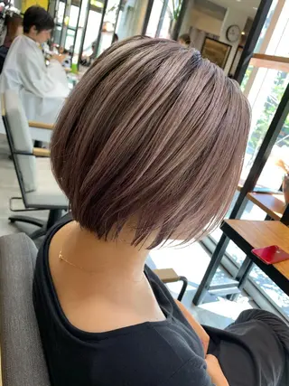 ミディアム カラー 天野 開のヘアスタイル