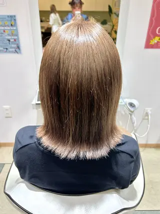 ミディアム カラー 🩷愛咲🩷レイヤー /透明感カラーのヘアスタイル