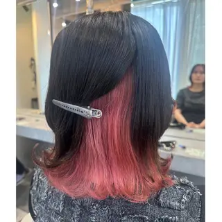 ミディアム カラー 🖤kana/艶髪/ 韓国風カラー🖤のヘアスタイル