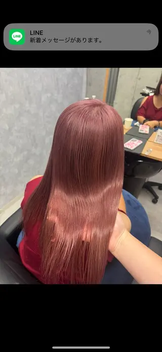 ロング rise/艶カラー/ レイヤーのヘアスタイル