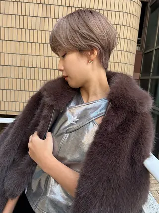 ショート カラー ショート/ボブ専門 宮脇美奈/南船場のヘアスタイル