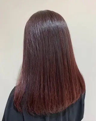 ロング カラー 鵤木 朋香のヘアスタイル