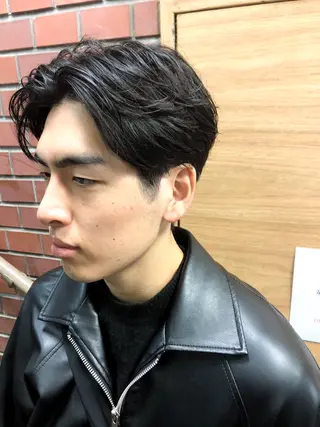 パーマ ヘアアレンジ メンズ ainico+所属・メンズ特化✂️栗原 侑也のヘアスタイル