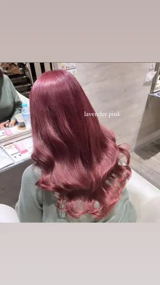 ロング カラー 🎀暖色/ ピンク🎀seinaのヘアスタイル