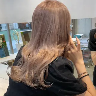 ロング カラー ミルクティーベージュ 🩰🤎miharuのヘアスタイル