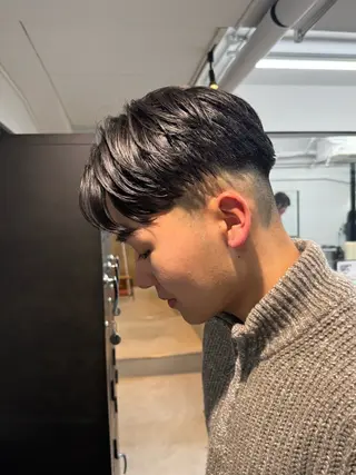 ショート メンズ INORI|艶カラ ー|フェイスレイヤーのヘアスタイル