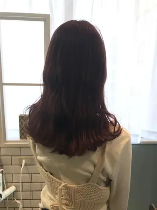 ロング カラー ヤマナカ エリカのヘアスタイル