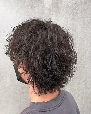 ミディアム パーマ メンズ 瀧野 翔吾【メンズ特化】のヘアスタイル