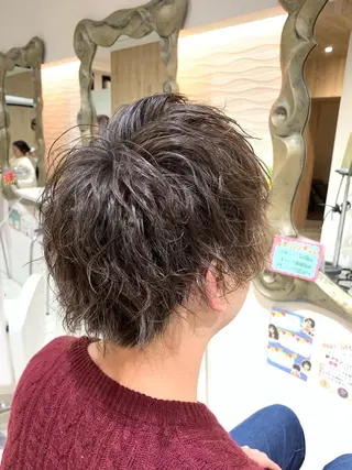 パーマ メンズ 松吉 純平のヘアスタイル