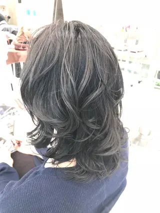 ミディアム 田中 慎也のヘアスタイル