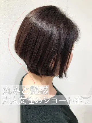 ショート カラー 大人女性のショート ・ボブ✂︎沼尻典祥のヘアスタイル