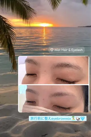 アイブロウ mist AYA 🏝️eyelashのマツエク・マツパデザイン