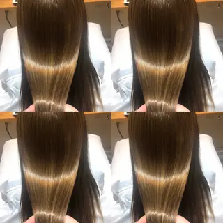 ロング カラー 髪質改善カラー✖︎ 縮毛矯正✨️店長純大のヘアスタイル