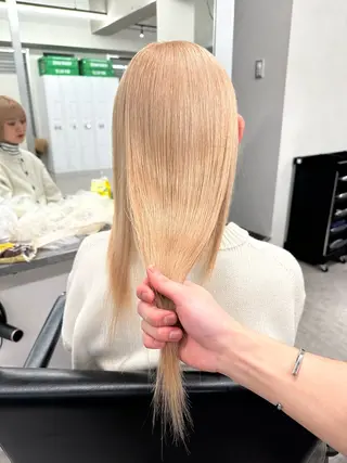 ロング カラー tint by alo bleach 大阪梅田【ティントバイアロブリーチ】所属・✨武内凌太✨ カットモデル募集のヘアスタイル