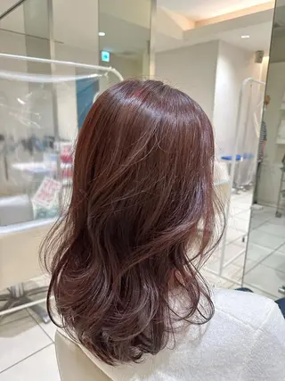 セミロング カラー MODE K's eau松下仁美のヘアスタイル