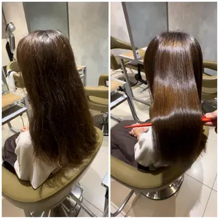 ロング 髪質改善ストレート アオヤギのヘアスタイル