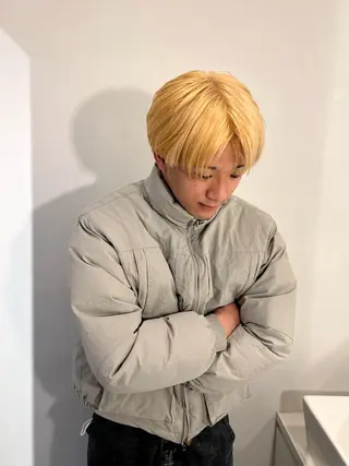 ショート カラー メンズカット・パーマ eliasのヘアスタイル