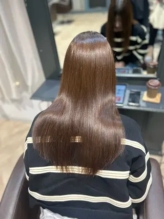 ロング 井上 結のヘアスタイル