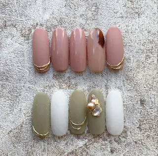 ネイル joie ange難波店所属・田邊 早也香のネイルデザイン