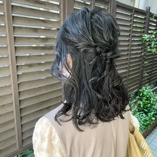 ミディアム ヘアアレンジ 小原 慧美のヘアスタイル