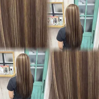 ロング カラー 髙橋 李里亜のヘアスタイル