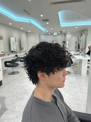 パーマ メンズ 🐺メンズパーマ マッシュ　あさひ🐺のヘアスタイル