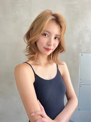 ミディアム カラー Ameri所属・艶髪／韓国ヘア🎀 Kanon︎︎⁺.のヘアスタイル