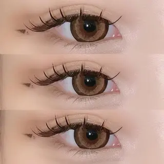 マツエク・マツパ 肌に馴染むハイトーン /ミルクティーカラーのヘアスタイル