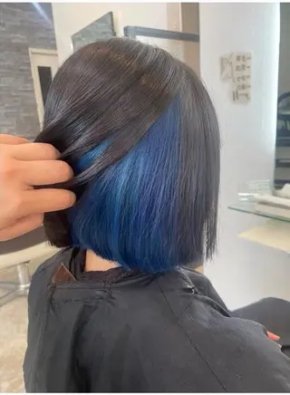 ミディアム カラー 平井 沙希のヘアスタイル