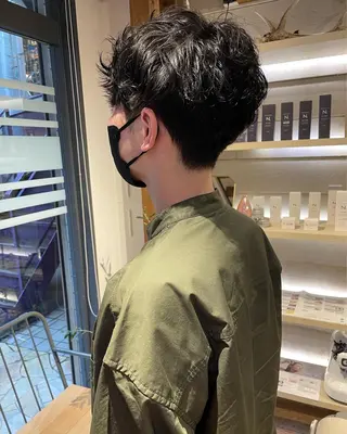 パーマ メンズ あずまぐち めぐみのヘアスタイル
