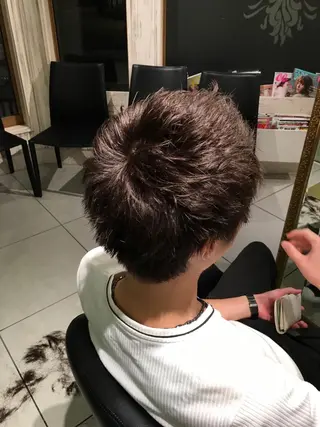 ショート 永井大樹✨ 透明感カラー✨のヘアスタイル