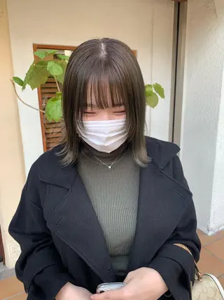 ミディアム カラー ヘアアレンジ 中津/柔らかカラー/ ナガオ　イズミのヘアスタイル