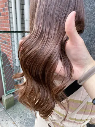 セミロング カラー 岩崎 昭憲のヘアスタイル