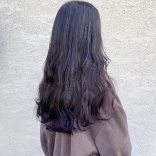 ロング カラー ヘアアレンジ 韓国×巻ける髪質改善 💍maki💍のヘアスタイル