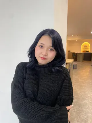 ミディアム カラー 【無料カットモデル】 水山まさはる🌸のヘアスタイル